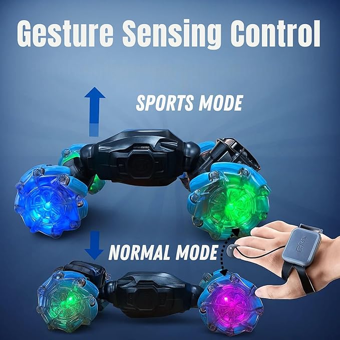 2.4G 4x4 RC Smoke Stunt Car Hand Sensor Gesture Control 360° Remote Control Car